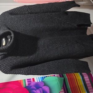 Elodie Charcoal Cowl Neck Sweater